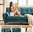 Modern Upholstered Loveseat-1956528986