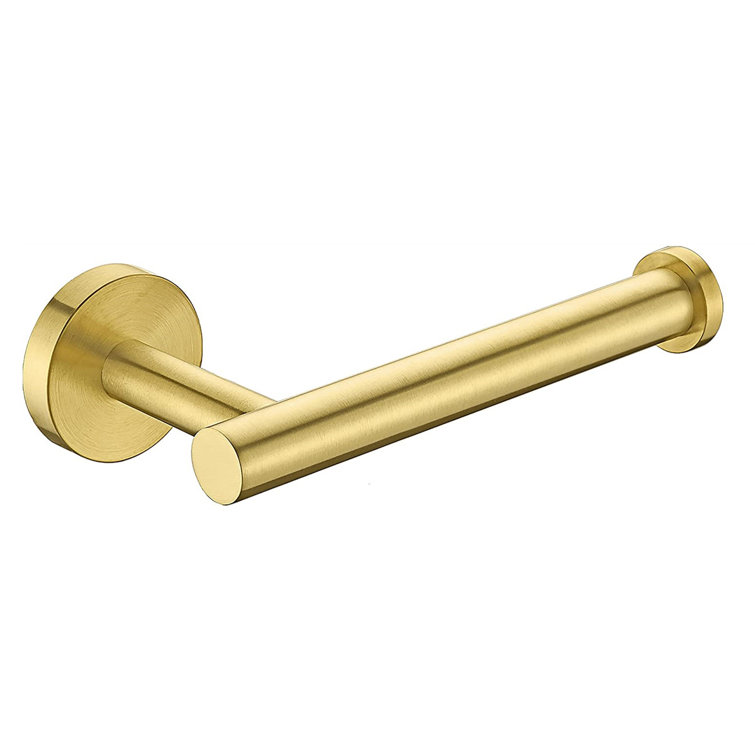 Hex Brass Wall Mounted Toilet Paper Holder + Reviews