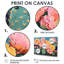 Rose et orange cactus Bloom II - cactus floral, reproduction sur toile-1307691588-1307691586-1307691584