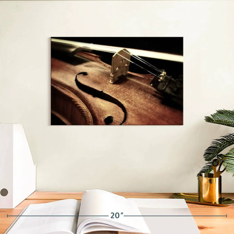 Violon rétro, H 8 po x l 12 po