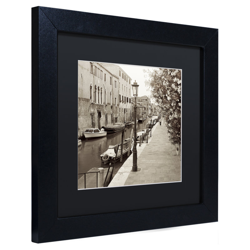 Alan Blaustein, «Venezia V», reproduction de photo encadrée, H 11 po x l 14 po x P 0,5 po, Noir