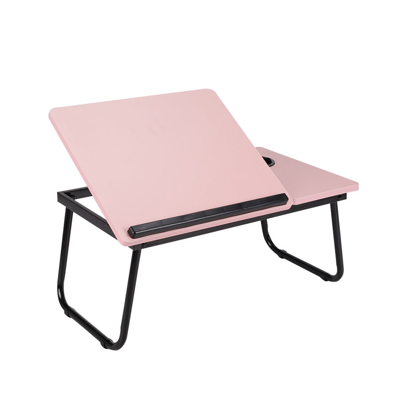 56Cm Rectangular with Hutch Computer Desk, Pink