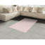 Tapis décoratif rose et blanc à haute densité en fibres de polyester-42030398