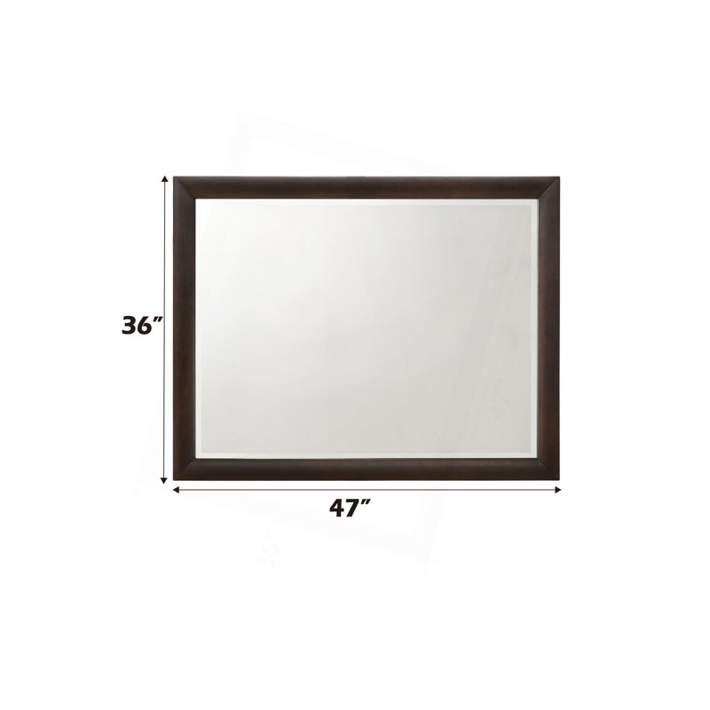 Miroir de commode foncé foncé