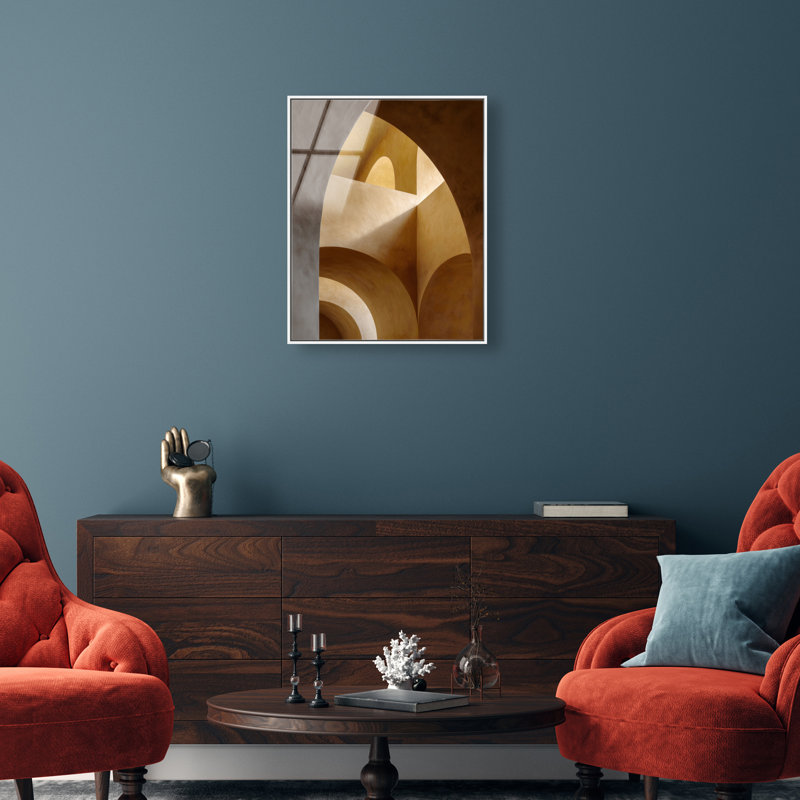 Honeyed Vaults I Print, 21"H x 17"W, White Floater Frame