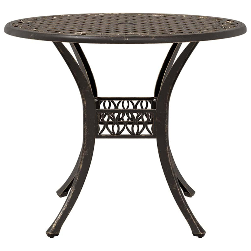 4 - Person Patio Dining Set with Square Table, Bronze