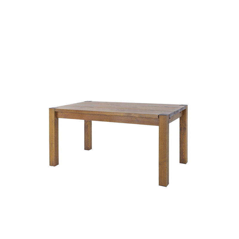 Desmon Pine Solid Wood Dining Table, 160cm - 90cm W x 78cm D