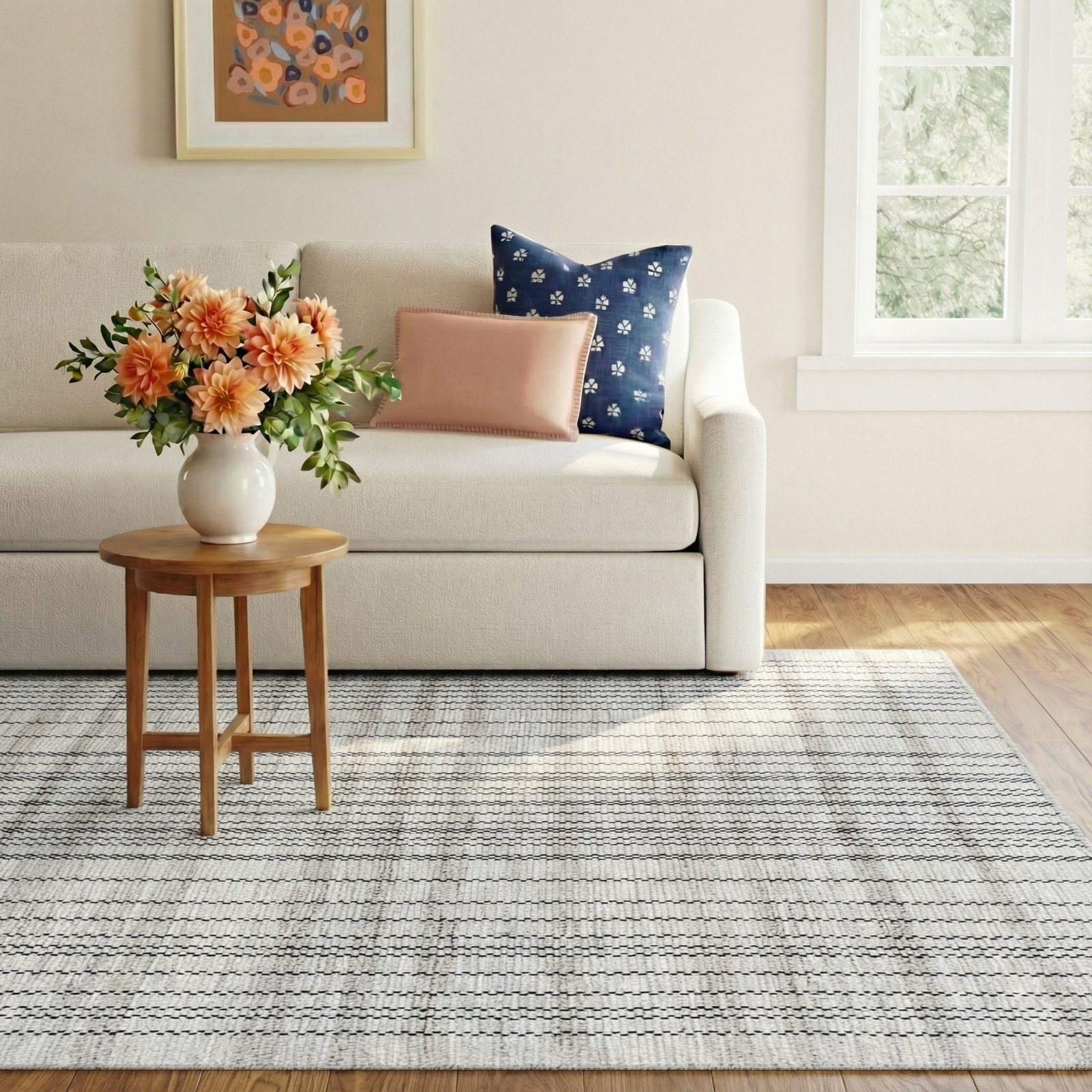 Loxe Flatweave Striped Rug, Rectangle 8' x 10'