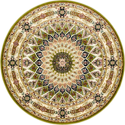 Tapis vert oriental Jackson