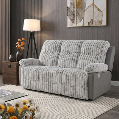 Nova 3-Seater Reclining Sofa, Home Theatre Seats,Movie Theatre Recliner Seats with LED Light
