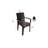 Asmar 6 - Person Patio Dining Set Umbrella Hole Included Rectangular Table-1376073143