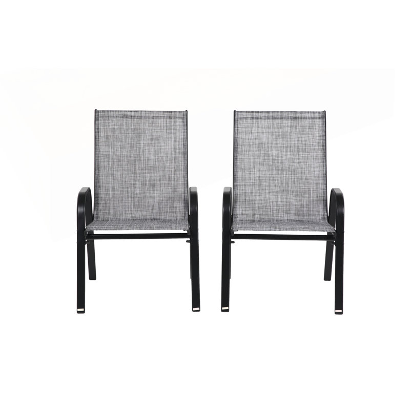Chaises de camping d'extérieur Tayah, Gris