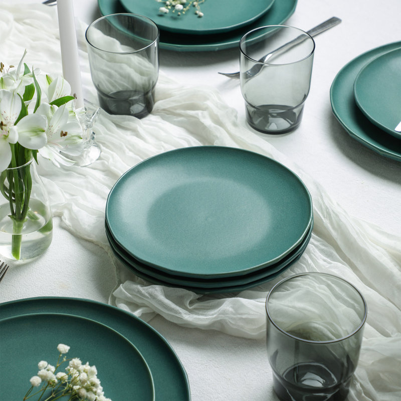 Stone Lain Rio 32-Piece Dinnerware Set Stoneware, Green