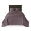 Courtepointe mauve pour lit double / grand lit - Rembourrage en coton prélavé pour une nuit de sommeil