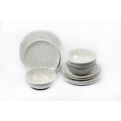 12 Piece Melamine Dinnerware Set