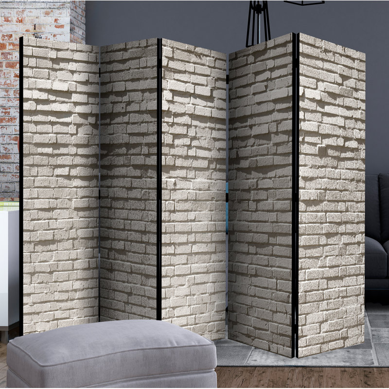 Coles 172cm H Solid Wood Folding Room Divider, 5