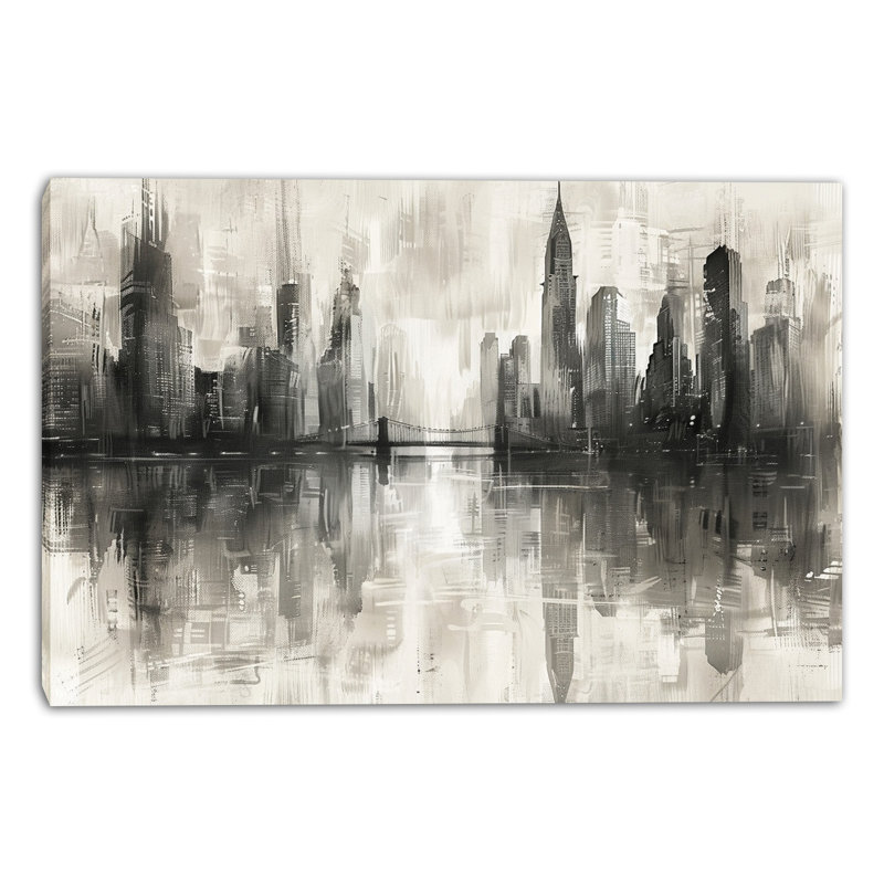 Pont au crépuscule, art mural sur toile, H 16 po x l 24 po x P 1,5 po