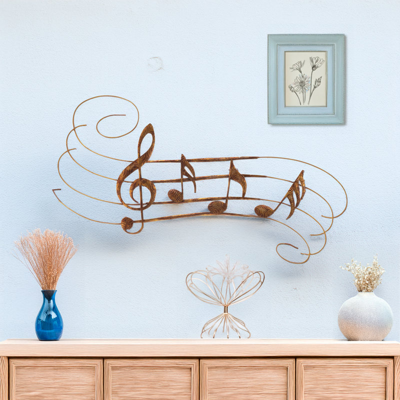Traditional Entertainment Wall Decor on Metal