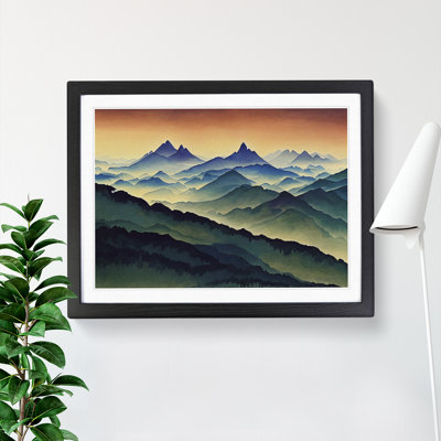 Cool Mist Mountains Vol.1 - Framed Print
