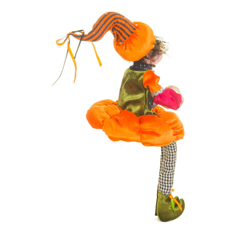 Elfe de mer orange assis