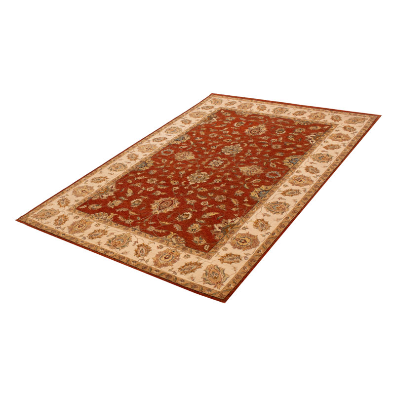 Tapis cuivre foncé noué à la main One Of Kind Jamshidpour 6 pi 6 po x 10 pi 0 po