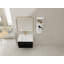 Meuble-lavabo mural de 30 po avec lavabo et support de rangement, lavabo en résine à rebords épais, ensemble KD-126528432