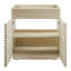 Meuble-lavabo en faux travertin 30 po (lavabo non inclus) en travertin Render