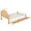 Lit plateforme simple avec tiroir de rangement, cadre de lit simple en bois avec tête de lit ronde, aucun sommier nécessaire-133665290-133665291