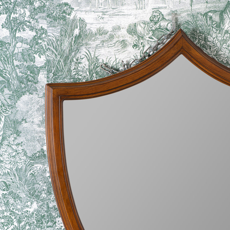 Arthur Abstract Solid Wood Mirror