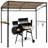 Outdoor 7 Feet Grill with Serving Shelf and Storage Hooks-50495382