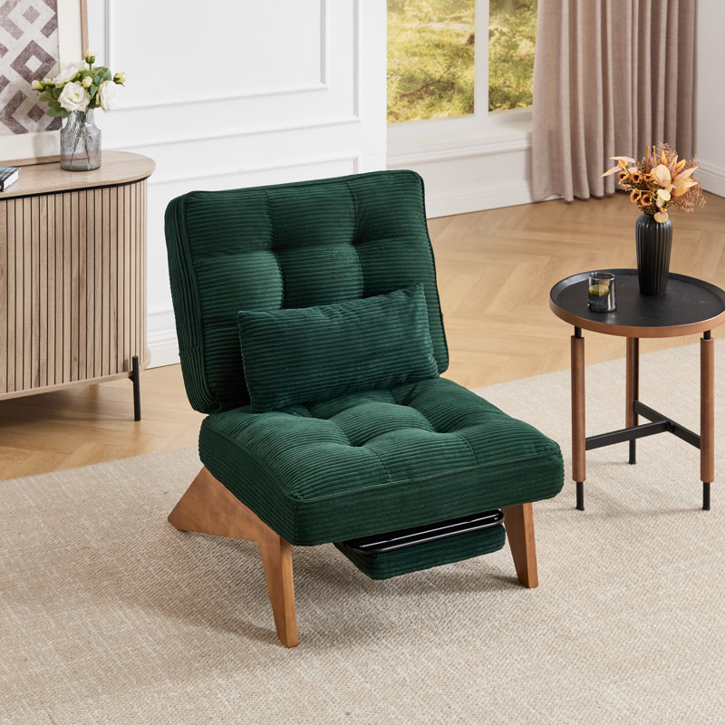 Upholstered Armless, Emerald