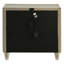 Ensemble de chambre à coucher 3 pièces Provence ivoire et camel (lit queen) avec revêtement en velours capitonné, tête de lit à éclairage DEL, commode et table de chevet-858158235