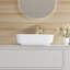 Salerno 20" L X 15" W White Vitreous China Rectangular Vessel Bathroom Sink