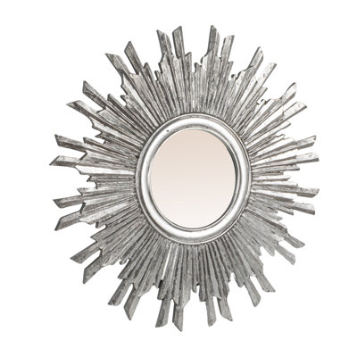 Round Sunburst Wall Mirror
