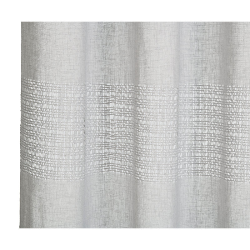 Stateline Sheer Curtain, Matt Brushed Nickel