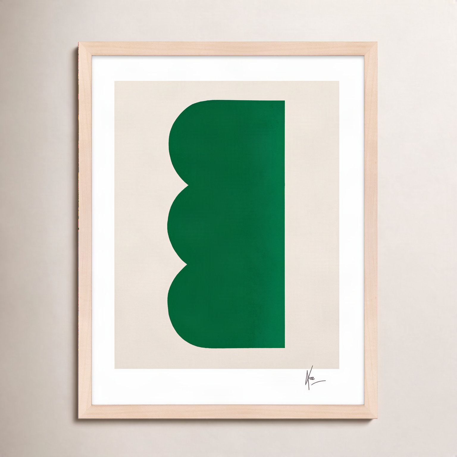 Keyhole 3 by Lee Lessem, 30" H x 24" W x 1.25" D, Maple Framed