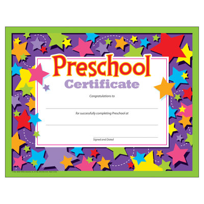 Preschool Certificate