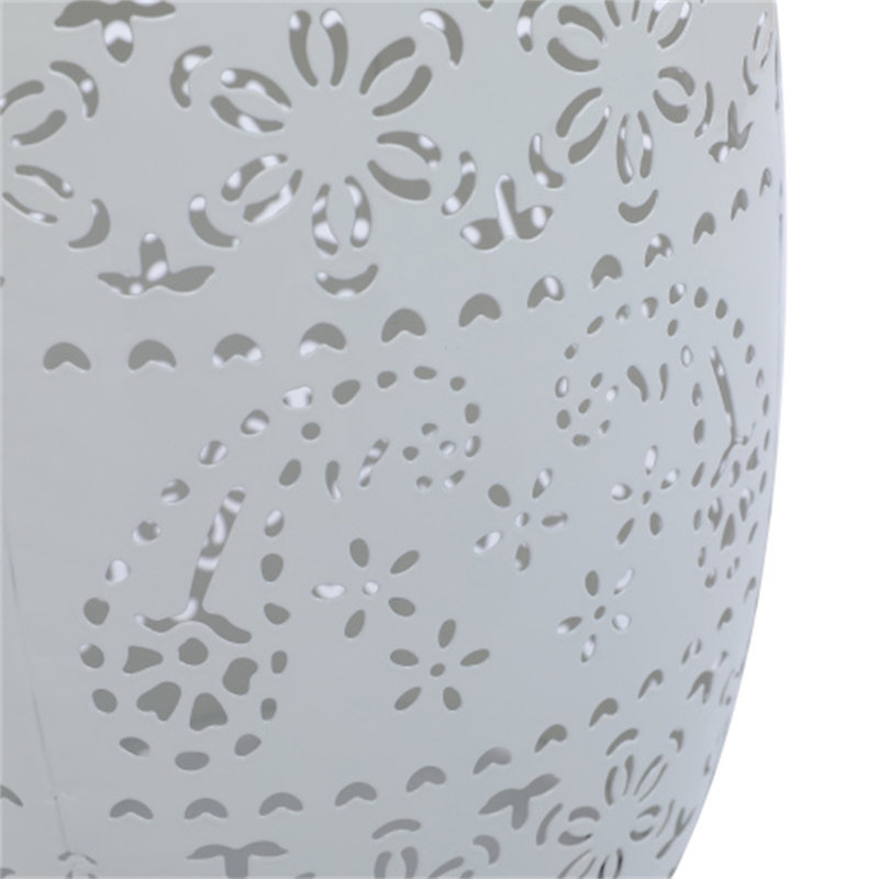 Table d'appoint en fer Lumi, Blanc