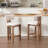 Upholstered Stool With Solid Wood Frame-1150270784