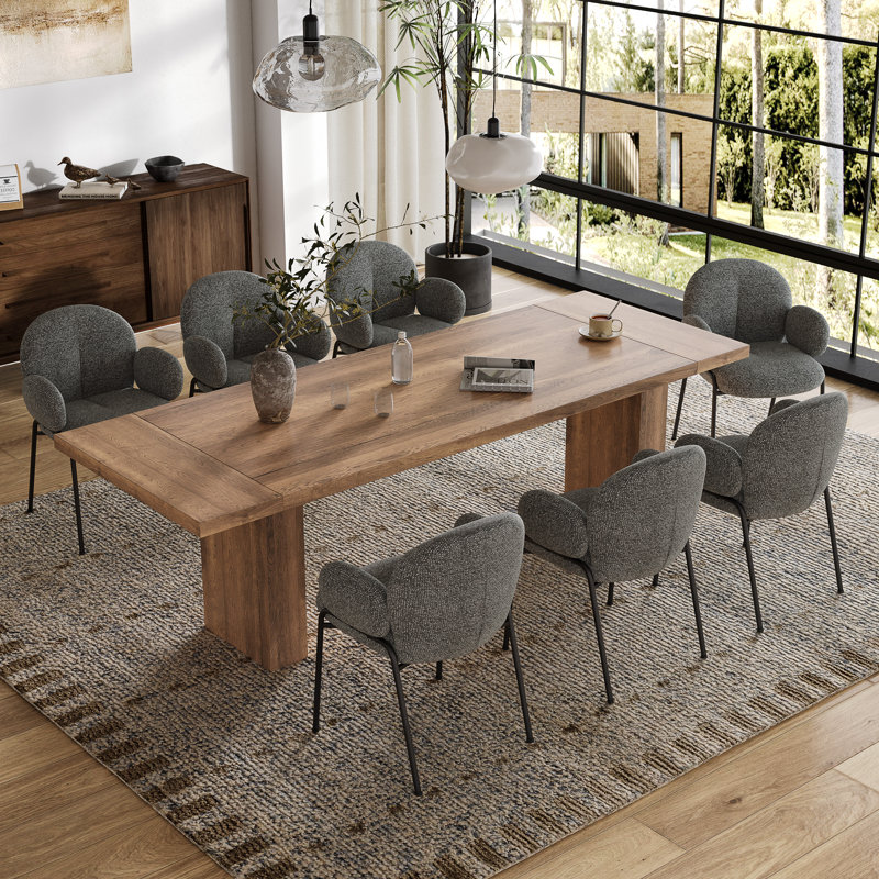 Anston 46cm H Linen Upholstered Metal Armchair, Grey Linen, 6