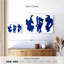 Rayures bleu marine abstraites Avery-107863521