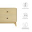 Accent en bois massif nectar Modway