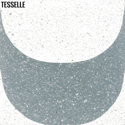 Carreau pour mur et plancher à motif ciment / béton 8 po x 8 po Copacabana