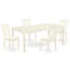 Cet ensemble de salle à manger 5 pièces comprend une table rectangulaire en bois avec un papillon et 4 chaises de salle à manger en acajou-1313939292-1263928295-1270227961