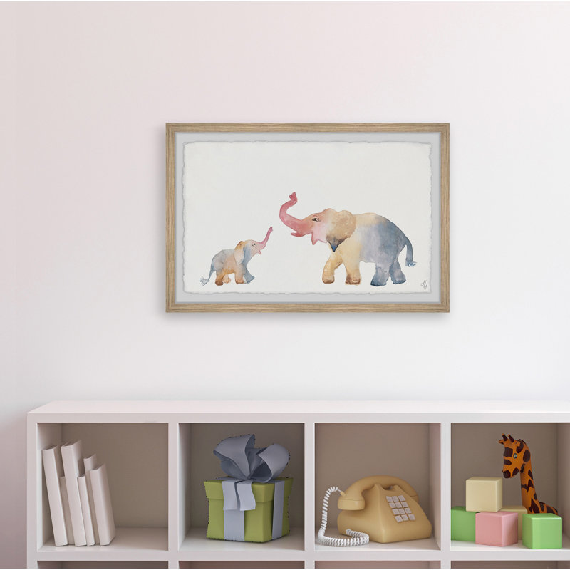 «Jaime Elephant Playtime», art encadré, H 16 po x l 24 po x P 1,5 po