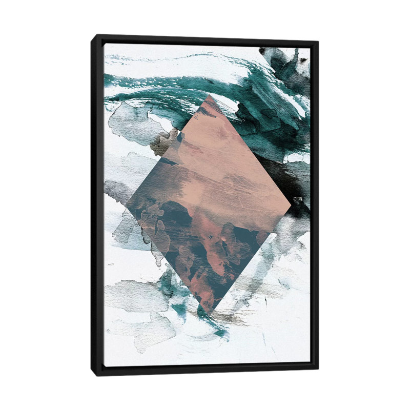 « graphic liv », impression sur toile, H 26 po x l 18 po x P 1,5 po, Toile avec cadre noir, Pas de tapis