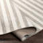Brown Modern Outdoor Rug, Striped Stain Resistant Easy to Clean Rug For Patio, Balcony, Decks & Garden-991088333