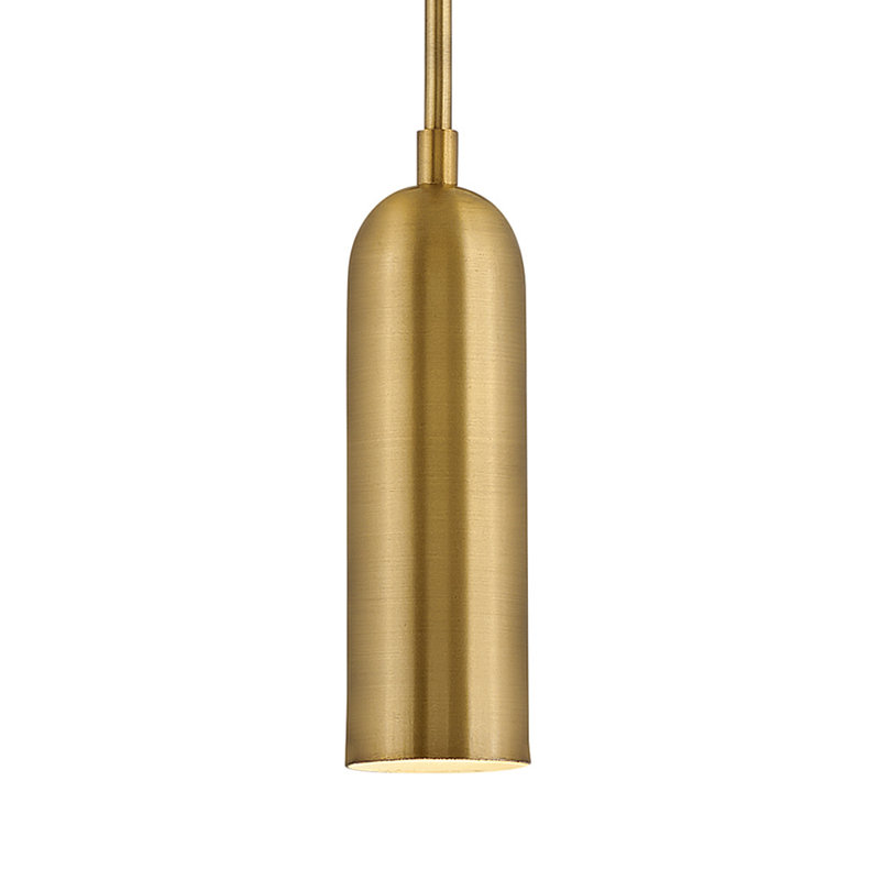 Jax 1 - Light LED Pendant, Heritage Brass