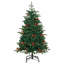 Artificial Christmas Tree with LEDs with Stand Green-845625194