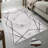 Stylish Hall Carpet (3.3 x 4.9 ft), 100% Polyester, 0.3 in Pile Height | Antibacterial, Non-Slip PVC Dot Underside | Woven Design with 3D Digital Printing | Machine Washable, Perfect for Home Décor & Comfort
